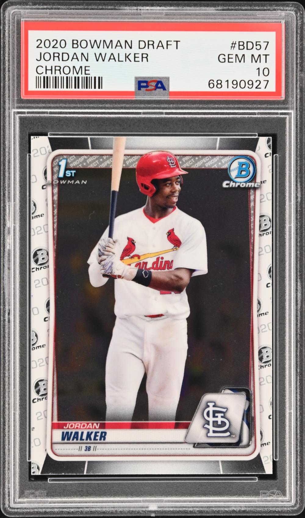 2020 Jordan Walker - Baseball Bowman Draft PSA 10 GEM MINT